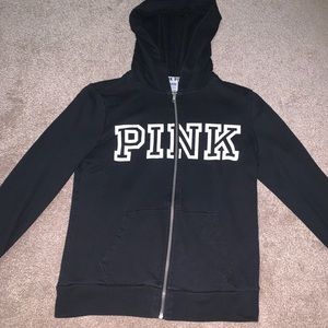 vs pink zip up hoodie